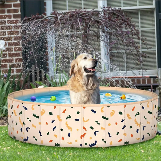 Pits for Toddlers, 47 x 12 Foldable Kiddie Pool Dog Ball Pits Collapsible Baby Pool Dog Swimming Pool Portable Sandbox Kid Pool