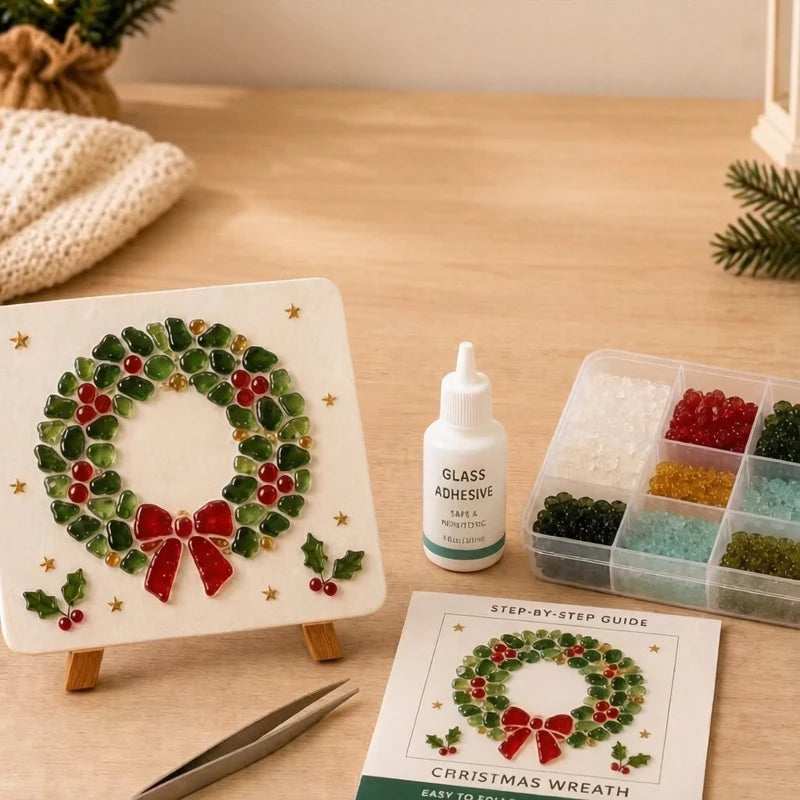DIY Sea Glass Mosaic Kit for Handmade Ocean Inspired Art