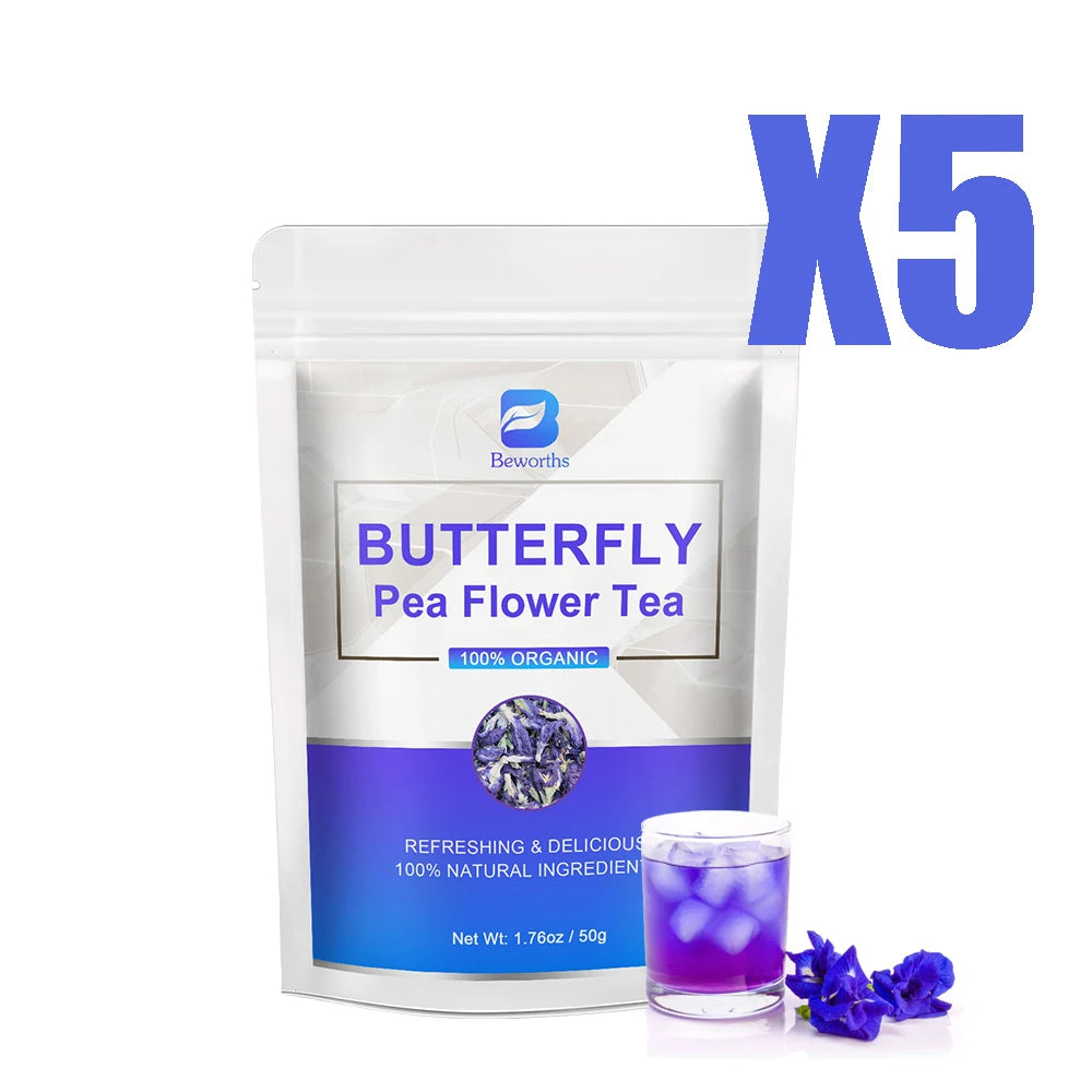 BEWORTHS 100% Natural Butterfly Herb Extract Enhances Immunity, Rich in Vitamin C and E Antioxidant Supplements for Beauty