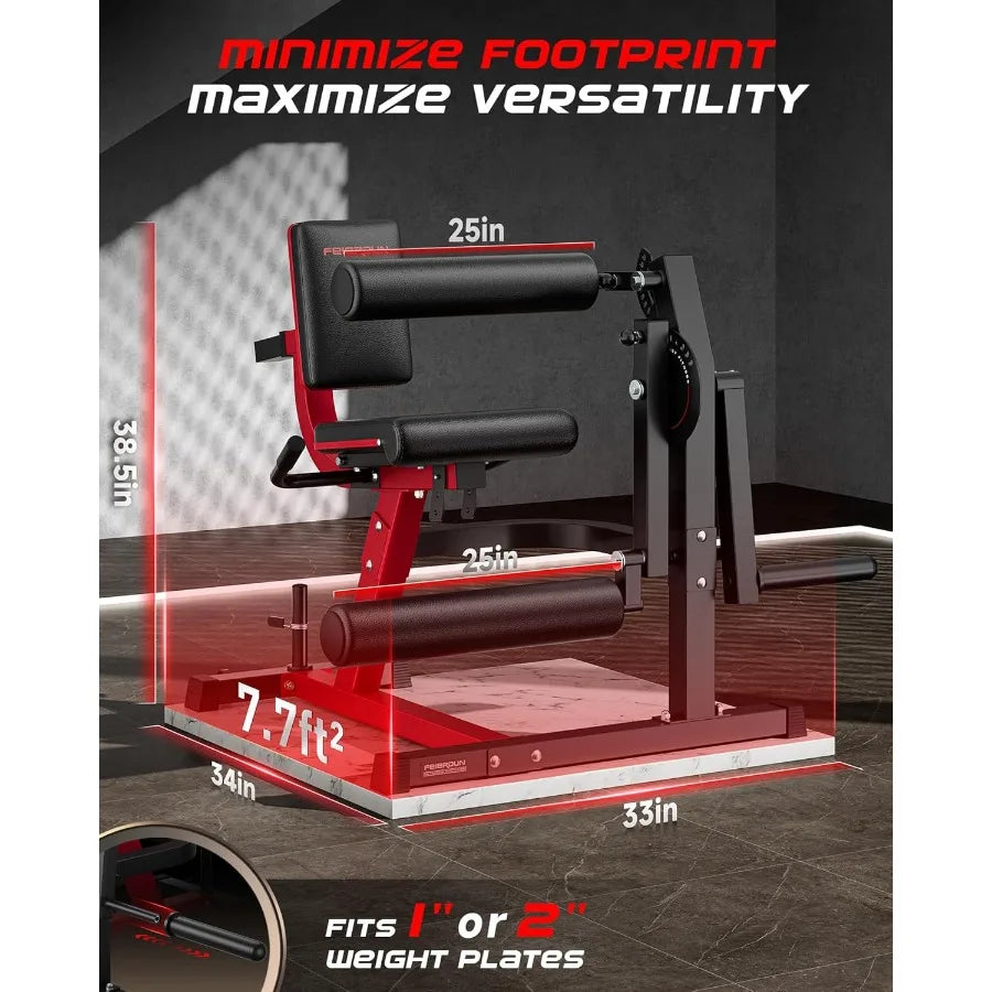 4-in-1 Adjustable Leg Extension Curl Machine - 700lbs Capacity Leg Extension Machine for Lower Body Workouts - Leg Curl Machine