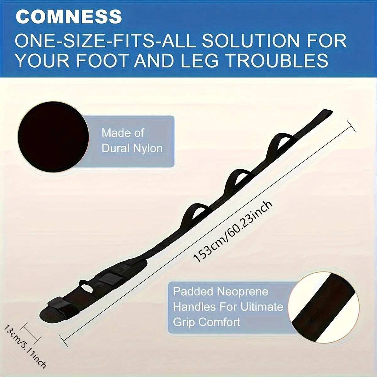 Multifunctional foot and calf stretcher, yoga stretching belt, leg stretcher, calf rope stretcher, foot stretcher, yoga muscle r