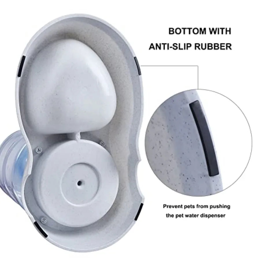 Pet Water Dispenser Station - 3 Gallon/11L Replenish Pet Waterer for Large Dog Cat Animal Automatic Gravity Water Drinking Foun