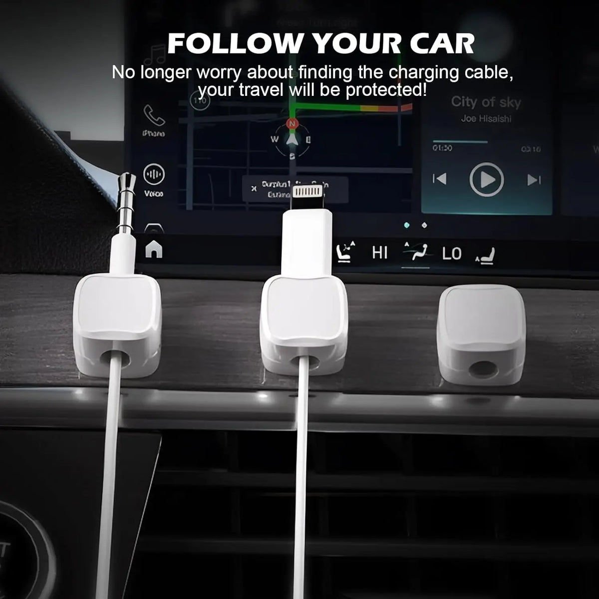 Magnetic Cable Clips Adhesive Cord Holder for Home Cable Management