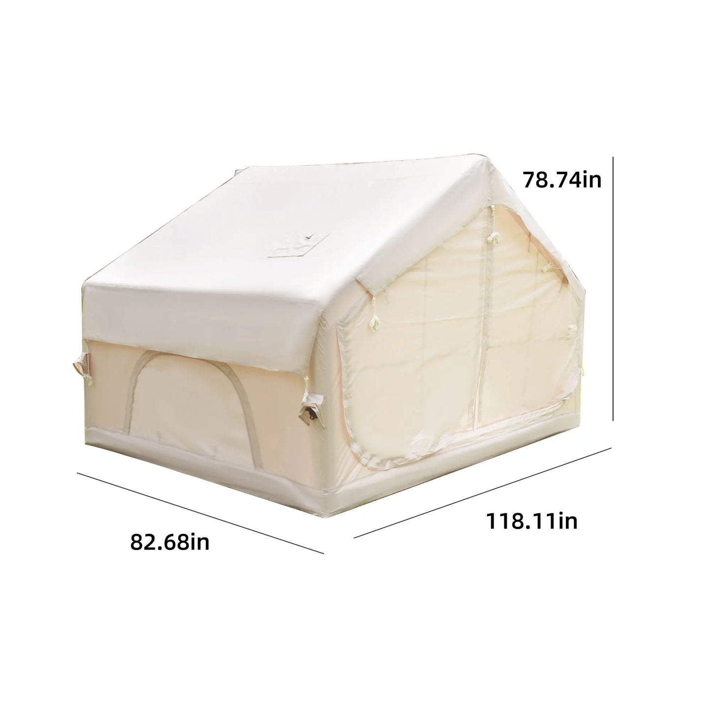 All-Season Inflatable Camping Tent for 4-6 People Heavy-Duty 3000mm Waterproof Instant Setup Air Tent with  Pump  & Storage Bag