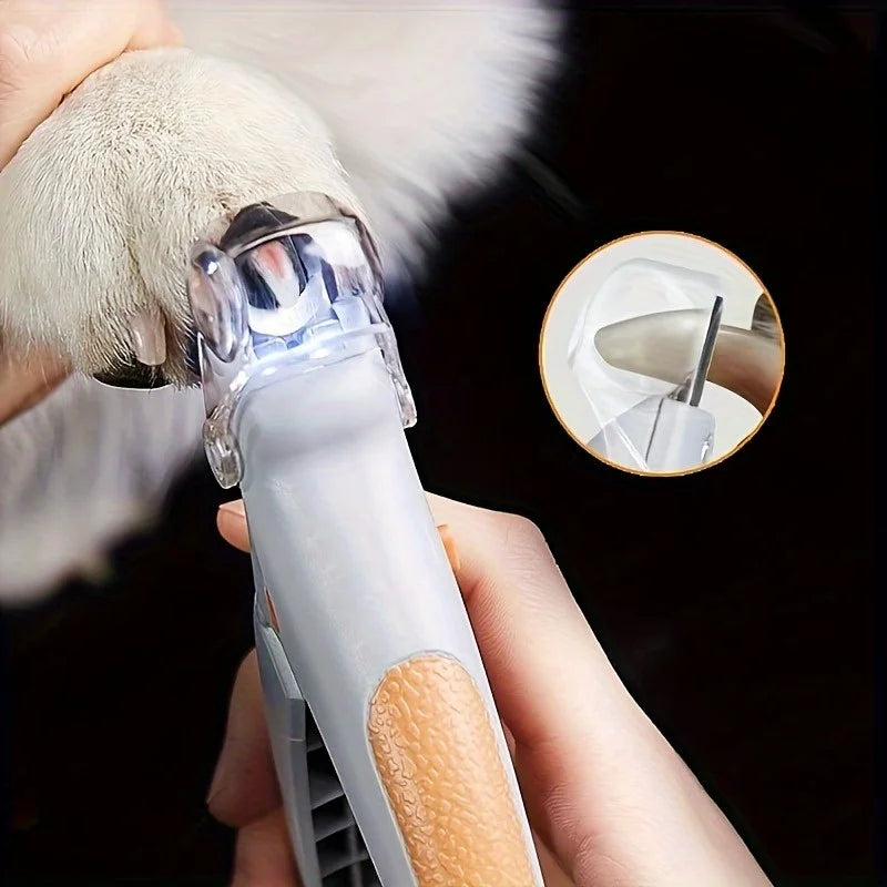 Professional Pet Nail Clipper with LED Light – Safe Trimming Tool for Cats & Dogs, Sharp Toenail Cutter (Pet Supply)