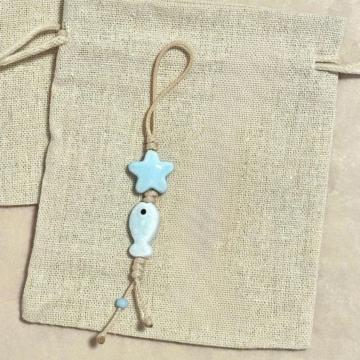 Cute Star Flower Phone Charm Ceramic Beaded Phone Lanyard Pastel Colors For Girl Bag Camera Pendant Anti-Lost Strap