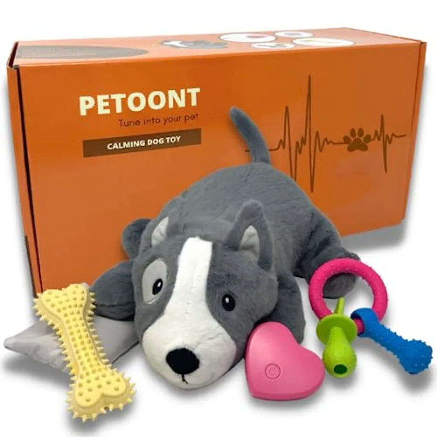 Puppy Heartbeat Toy for Dogs and Puppies Sleep Aid and Anxiety Relief Stuffed Animal with Calming Heartbeat Perfect for Dog Sep