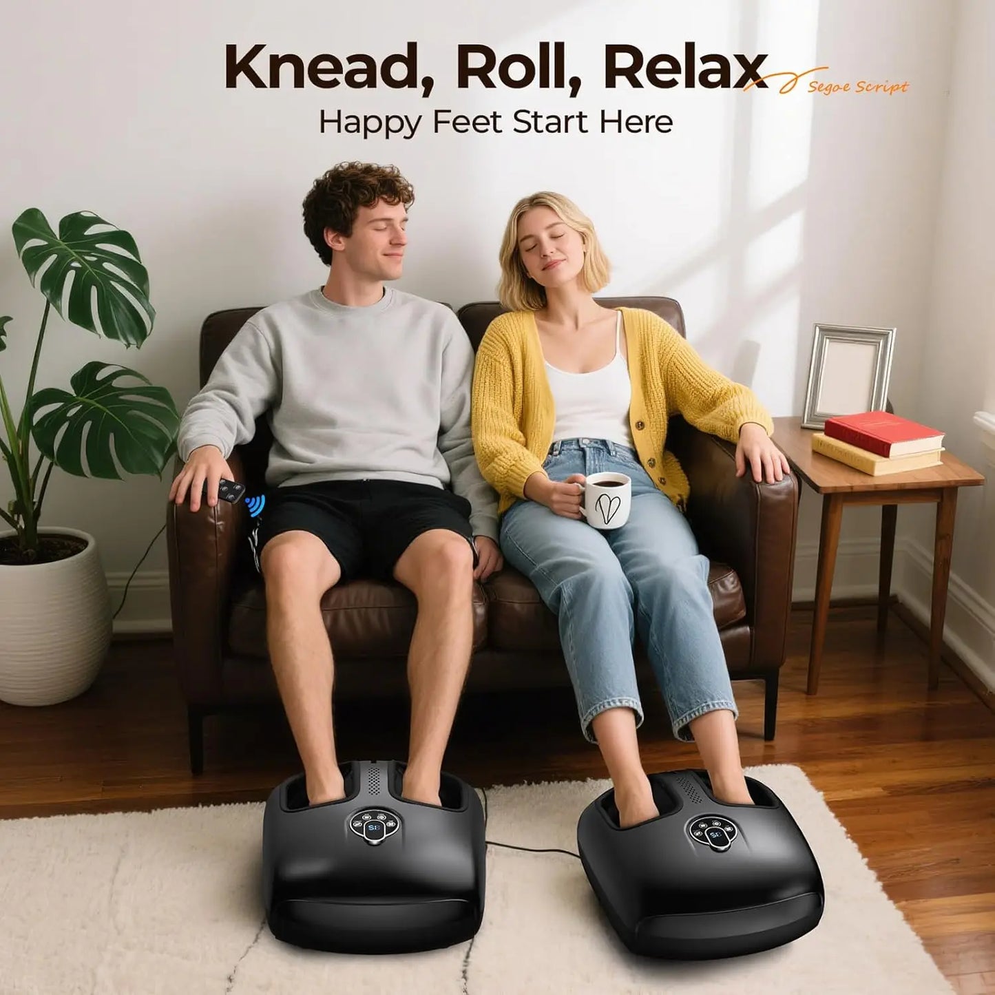 HTMM Shiatsu Foot Massager With Heat Technology And 4 Modes