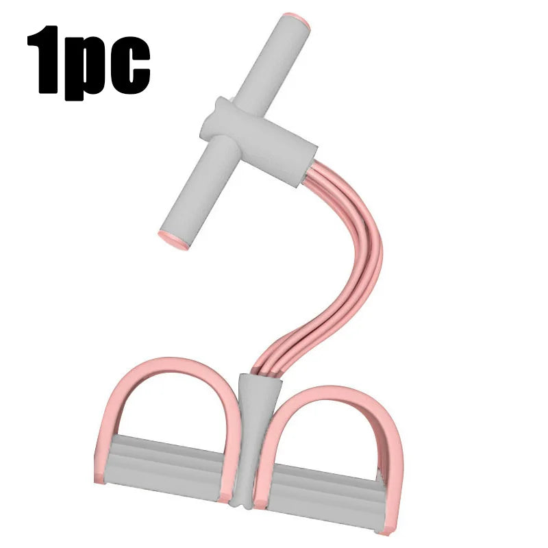 1pc Home Pedal Puller Fitness Set - Full Body Toner for Arms, Abs & Legs - Non-Slip Handles & Eco-Friendly Latex Band for Women