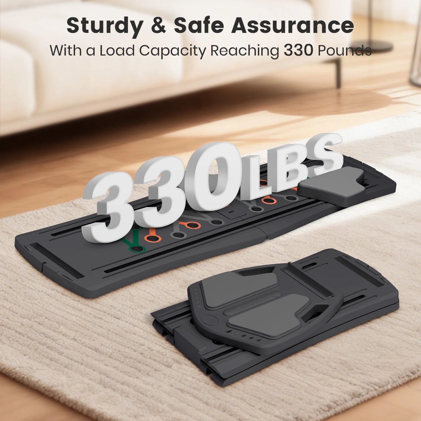 7-in-1 Portable Pilates Board Exercise Foldable Push Up Fitness Equipment Workout Full-Body Ab Board Core Training for Home