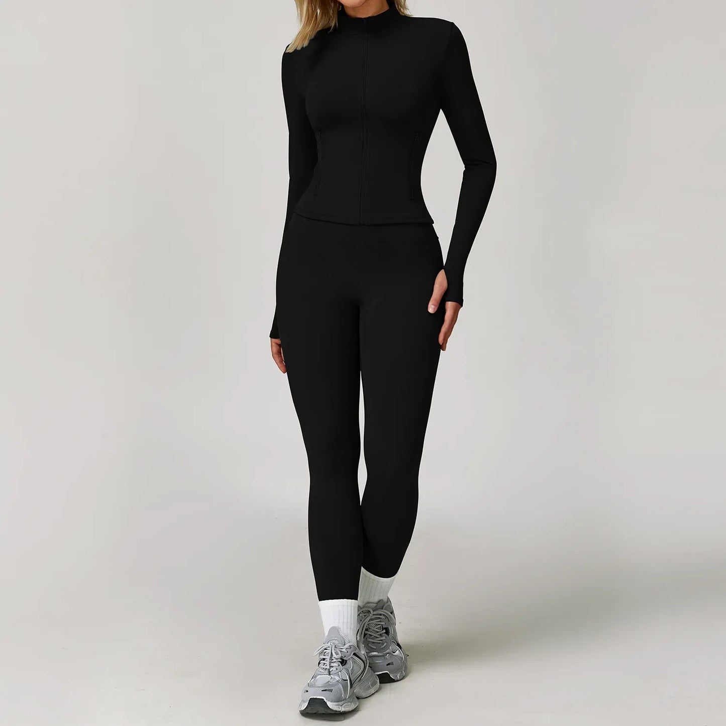 3PCS Gym Set Women Yoga Bra Jacket High Waist Workout Scrunch Leggings Shorts Sports Suit 2 Pieces Yoga Set Fitness Clothes