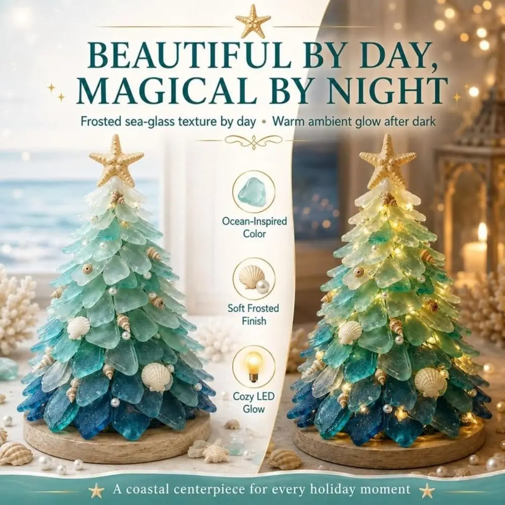 Handmade Sea Glass Art Kit For Textured Tabletop Display Crafting