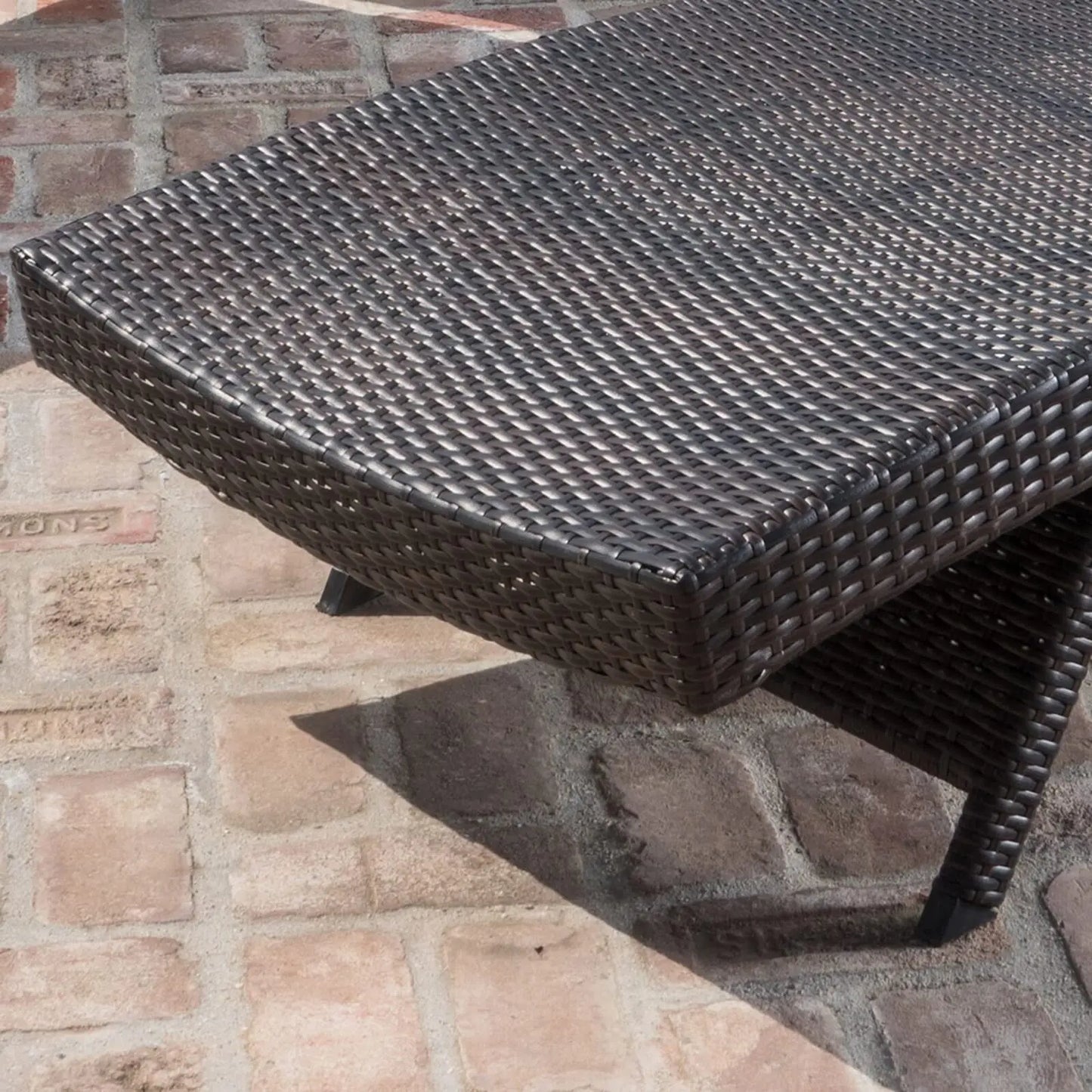 Rattan Adjustable Backrest Chaise Lounge Set 2, Outdoor Pool Recliner Patio Chairs Lounge Chair Set 2 for, Customized