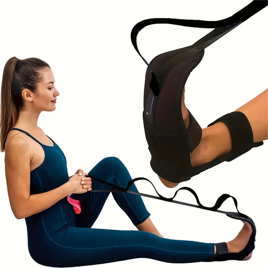 Multifunctional foot and calf stretcher, yoga stretching belt, leg stretcher, calf rope stretcher, foot stretcher, yoga muscle r