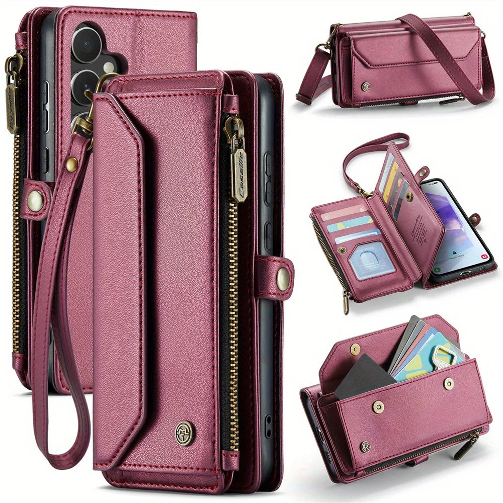 WeForDesign Samsung Galaxy RFID Wallet Case With 7-Card Holder
