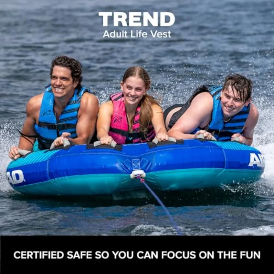 Trend Life Jacket for Adults - USCG Approved Life Vest for Men, Women, Youth Child, Watersports Vest for Boating, Tubing Swimmi