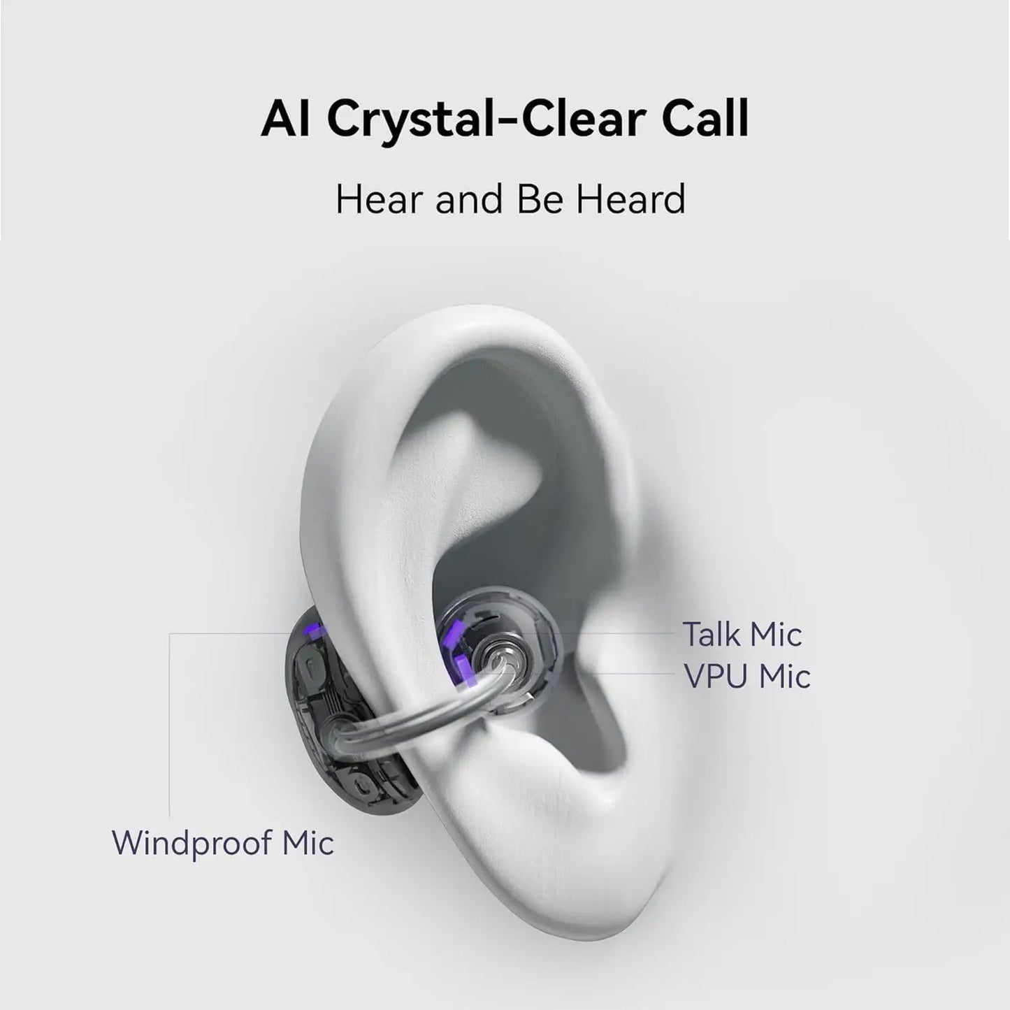 HUAWEI FreeClip,Open-ear Wireless Headphones,Ultimate Sound,compatible with iOS and Android,8 Hours Long Battery Life,