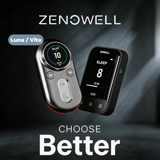 ZenoWell Luna/Vita taVNS Ear Vagus Nerve Stimulator, Non-Drug Sleep Support, Anxiety & Stress Relief, Deep Relaxation