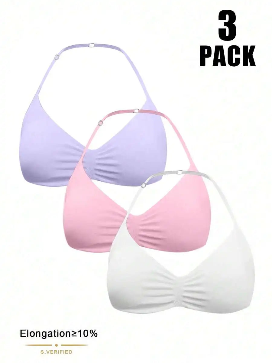 Velisys Seamless Women Solid Color Ruched Everyday Fitness Sports Bra