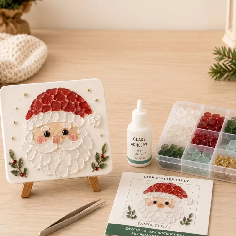 DIY Sea Glass Mosaic Kit for Handmade Ocean Inspired Art