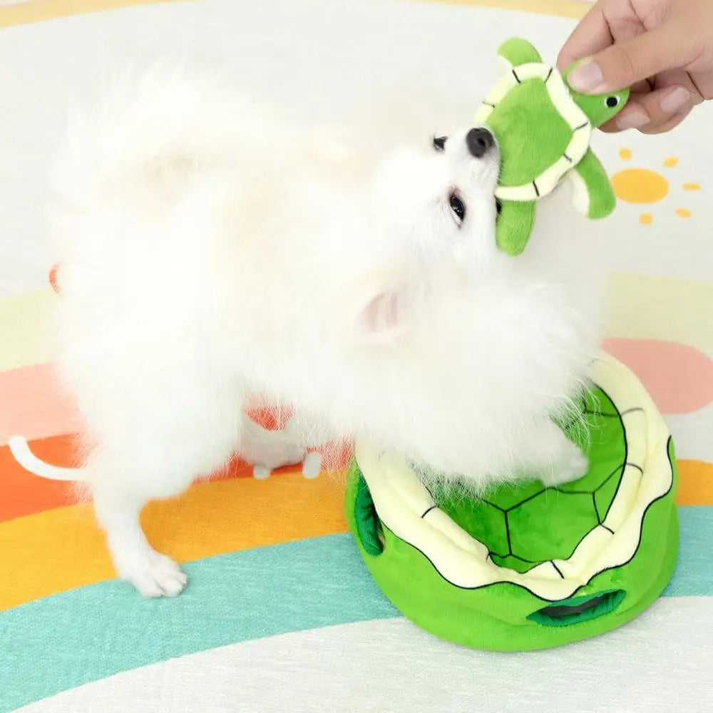 Squeaky Dog Toy, Interactive Plush Hide and Seek Dog Toys for Small Medium Sized Dogs and Non-Aggressive Chewers, Puppy Teeth Cl