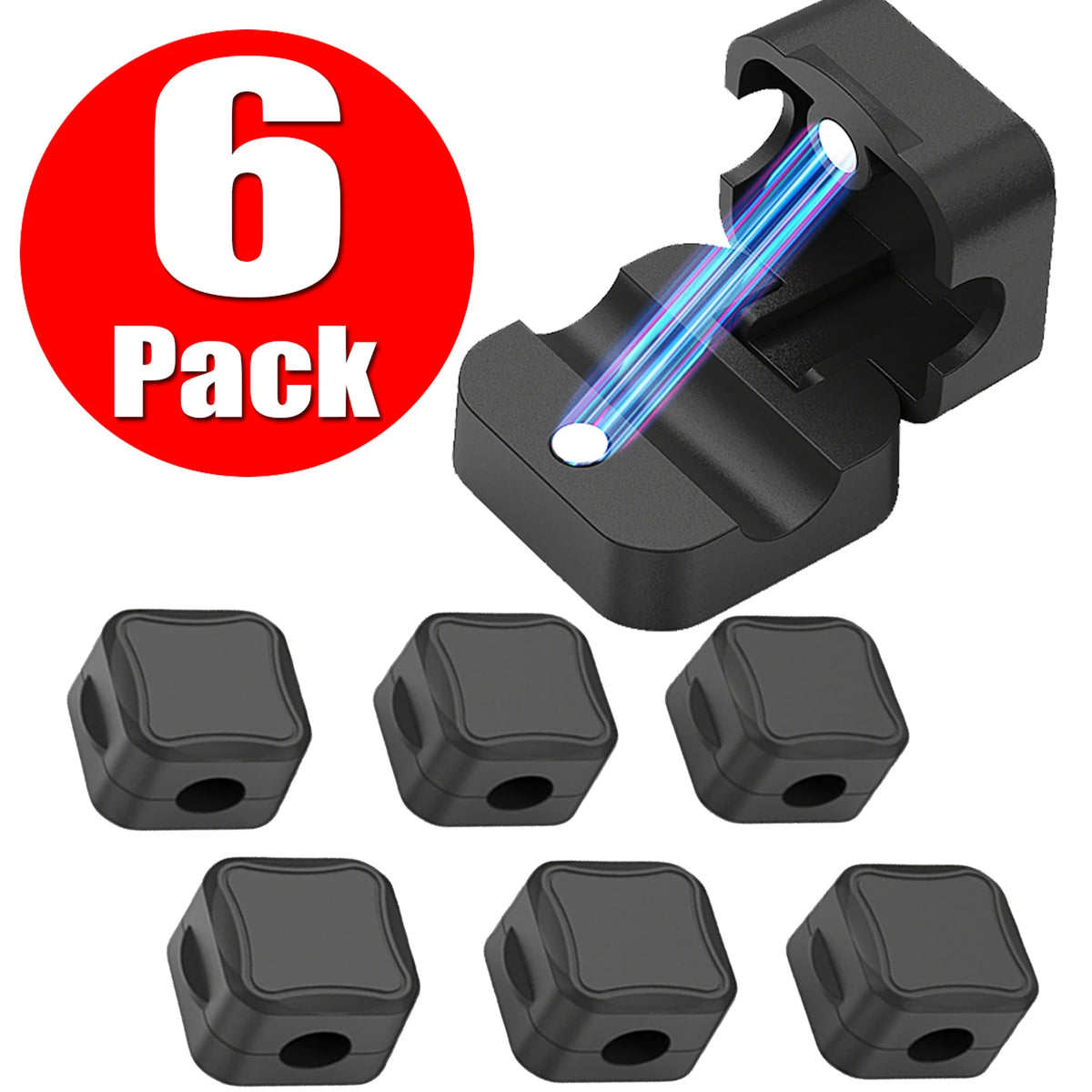 Magnetic Cable Clips Adhesive Cord Holder for Home Cable Management