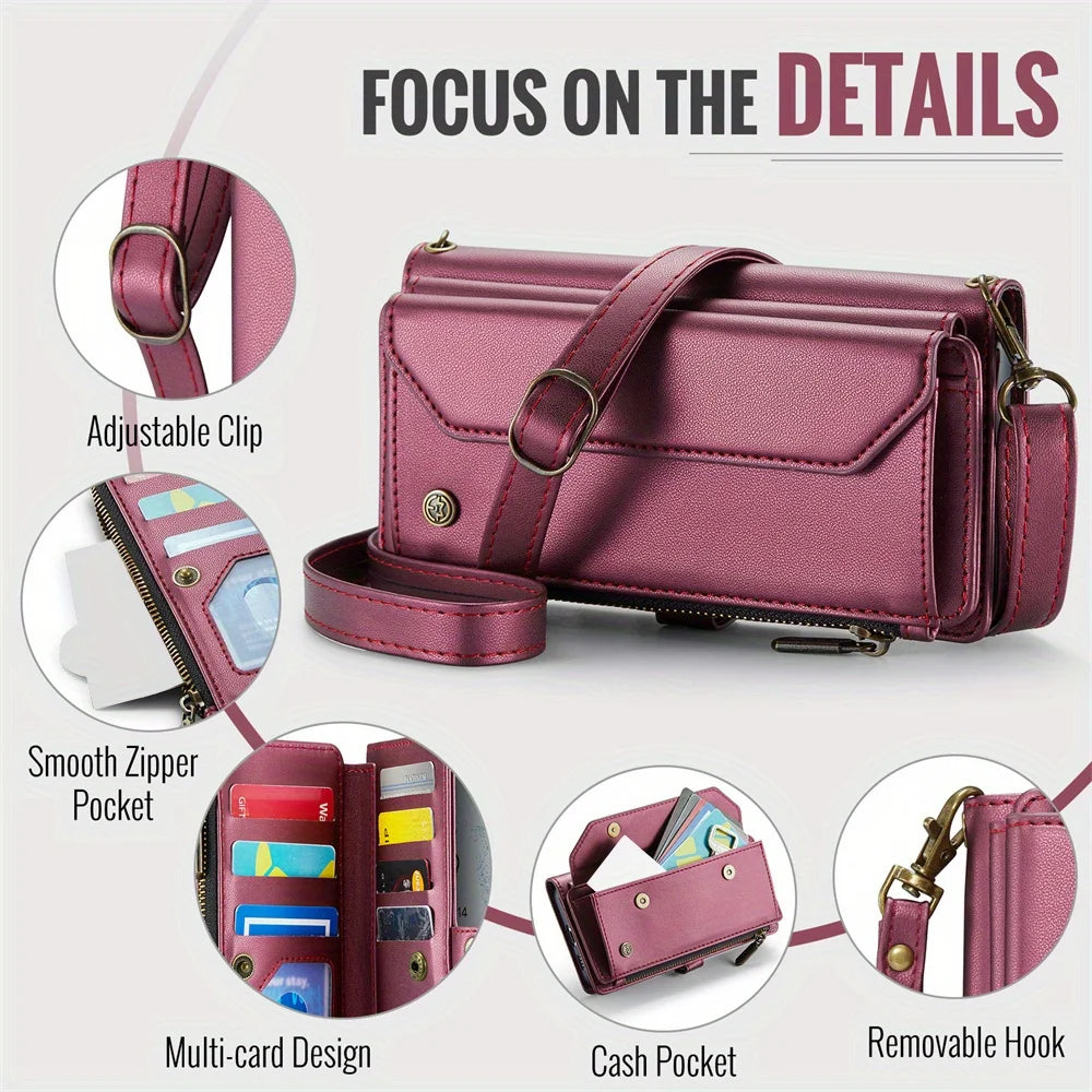 WeForDesign Samsung Galaxy RFID Wallet Case With 7-Card Holder