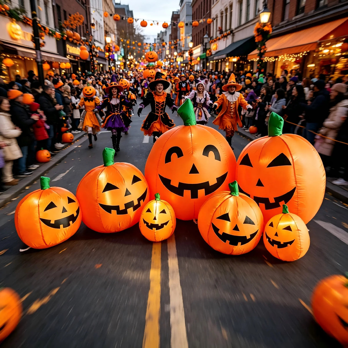 8.5FT Halloween Blow Ups Pumpkins with Built-in LED Lights,