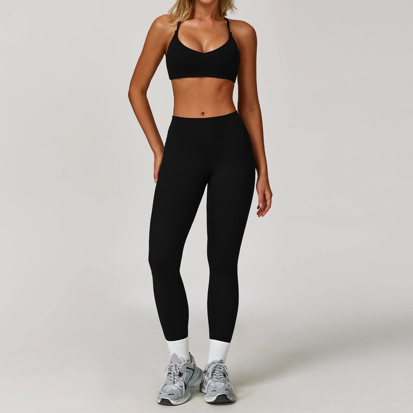 3PCS Gym Set Women Yoga Bra Jacket High Waist Workout Scrunch Leggings Shorts Sports Suit 2 Pieces Yoga Set Fitness Clothes