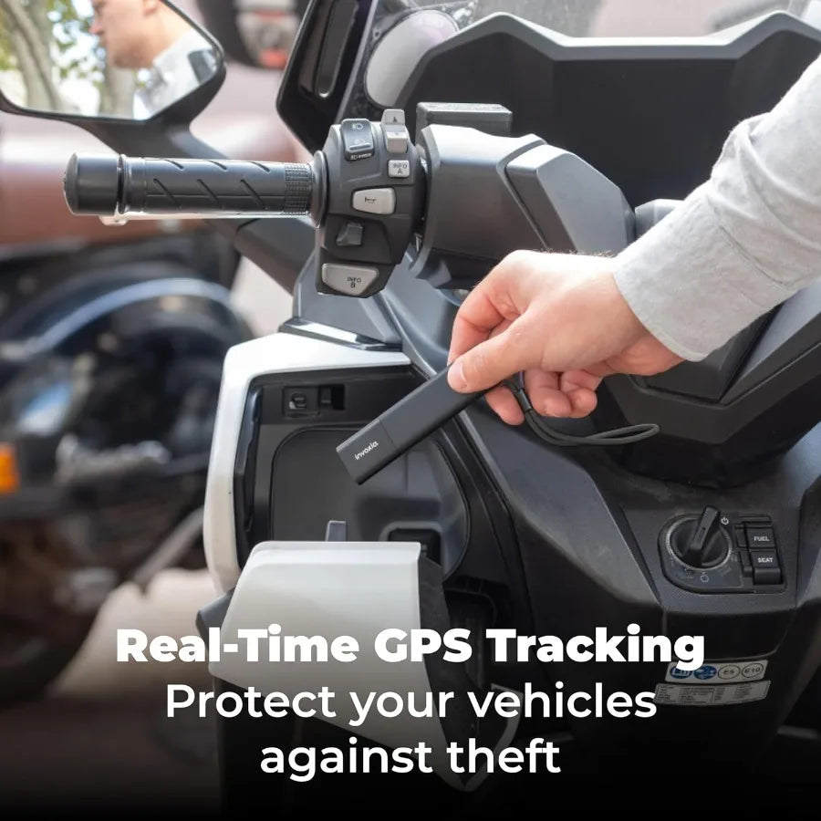 Invoxia GPS Tracker PRO - Real-Time Location - No Subscription - for Cars Motorcycles Bicycles - Motion and Tilt Alerts - 4G LT