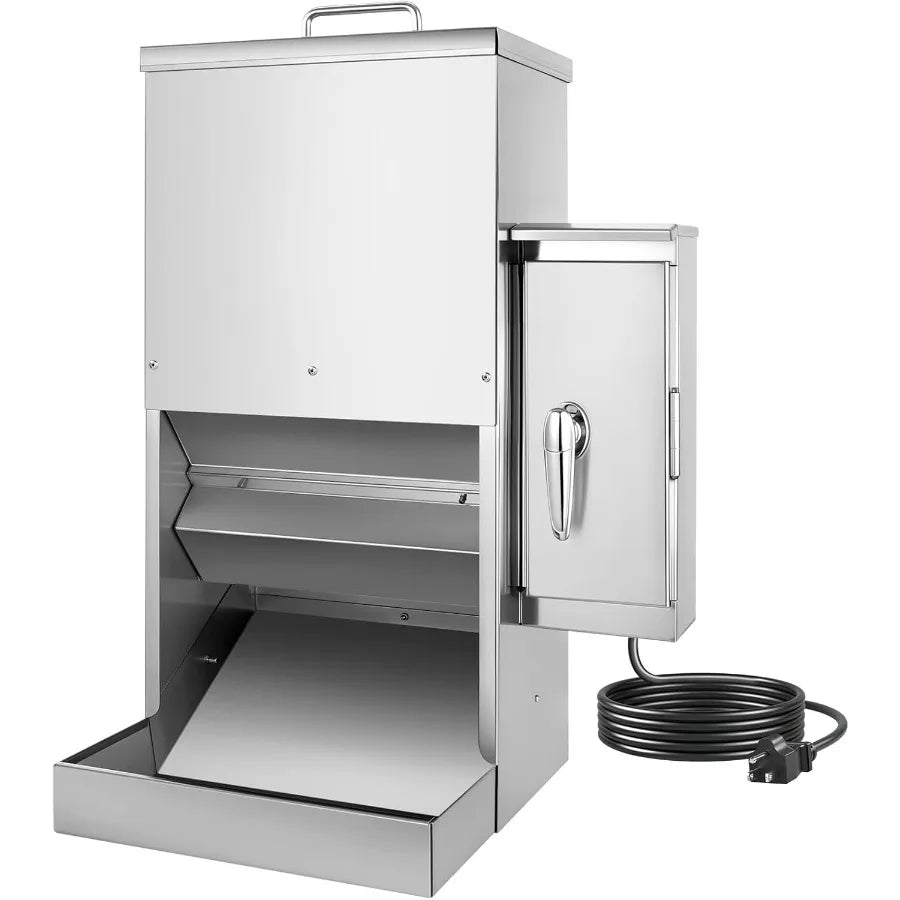 16L Large Automatic Dog Feeder with Timer Stainless Steel Pet Food Dispenser W/Programmable Feeding Schedule for Large Breed Do