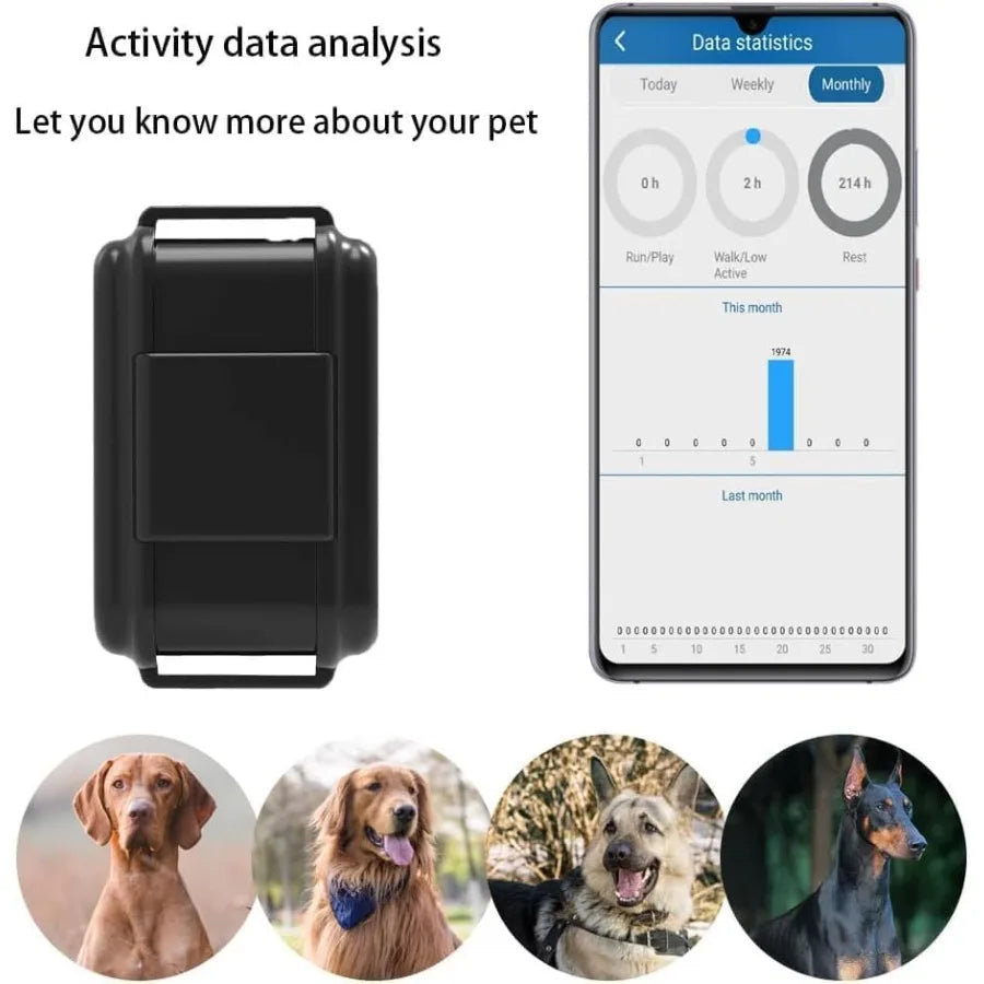 GPS Tracker for Dog with Application Real-time Tracking Collar GPS 4G TK919PRO Anti-Lost GPS Locator Waterproof Dog Tracking De