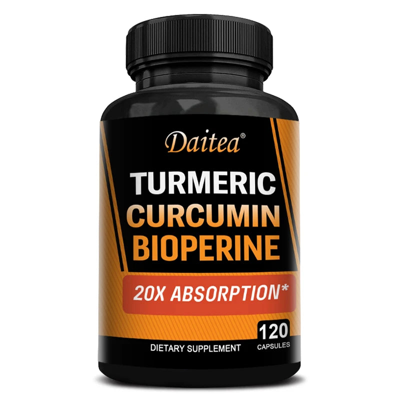 Turmeric Curcumin with BioPerine 95%-Better Absorption, Natural Joint Support Supplement, Vegan Herbal Extract
