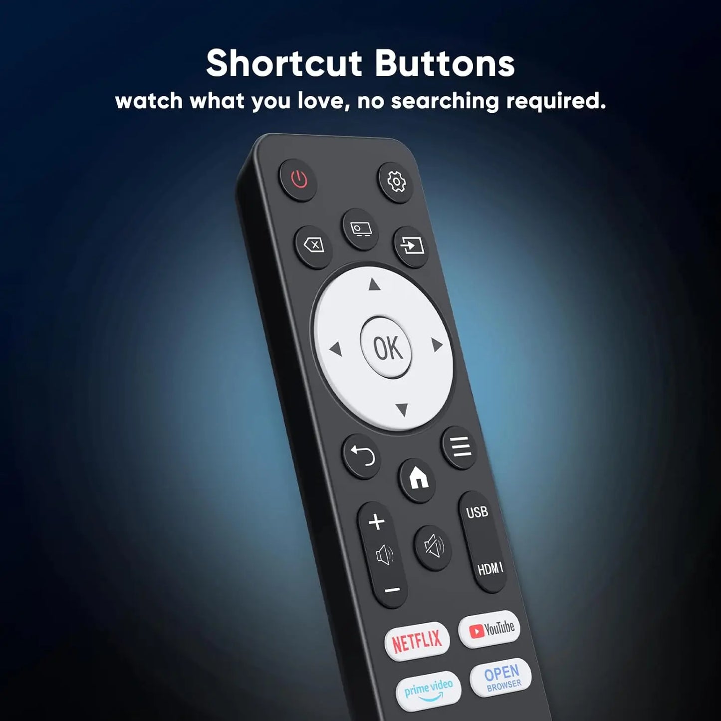 1080P Smart Projector with WiFi & Bluetooth, Compatible with Netflix, Prime Video, YouTube, for Home & Outdoor, Gaming, Camping