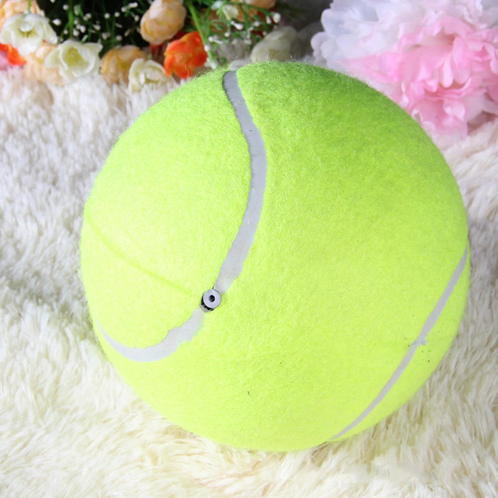 9.5 Inch Dog Tennis Ball Giant Pet Toys Large Inflatable Tennis Ball Dog Chewing Toy Giant Tennis Ball Dog Training Supplies
