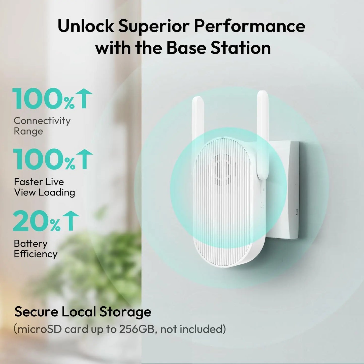 Wireless 2K Video Doorbell with Head-to-Toe View, No Monthly Fee, 2-Way Audio, Human Detection, Long Battery Life