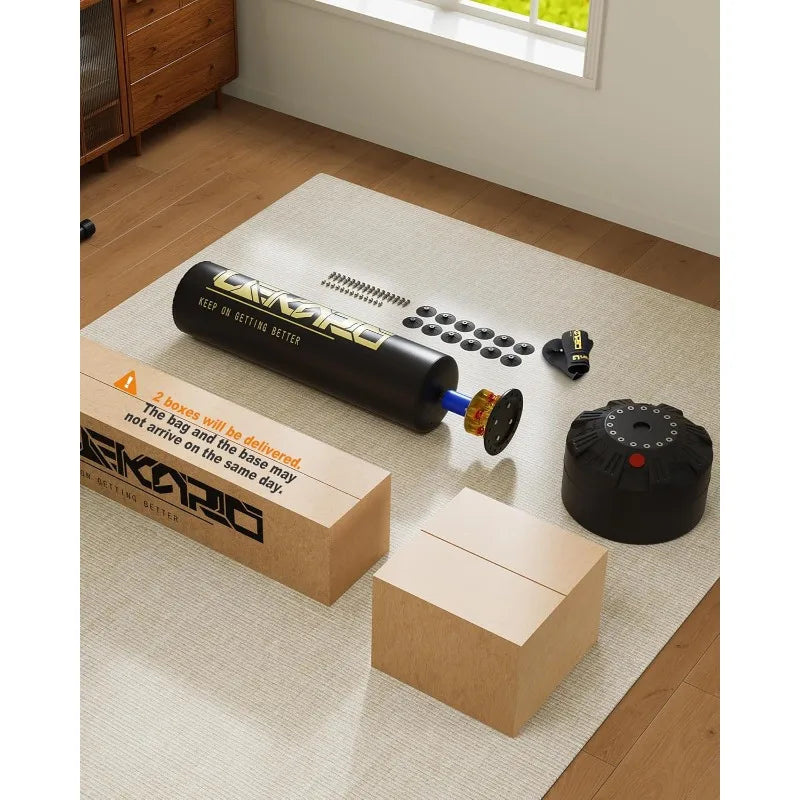 Freestanding Punching Bag with Boxing Gloves, Heavy Boxing Bag with Stand for Adult Kids, Standing Kickboxing Bag
