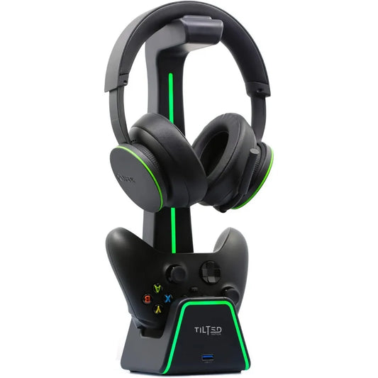 3-in-1 Gaming Headset and Controller Stand for PS5 and Xbox Series X - Charging Station, Holder, and Headphone Stand for Desk