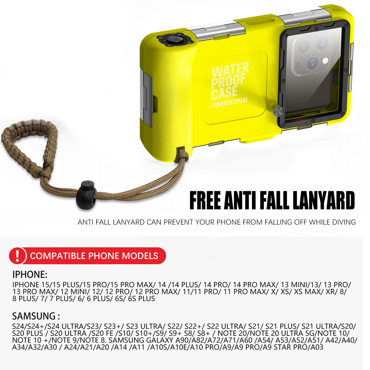 Universal Waterproof Phone Case for Diving and Underwater Photography