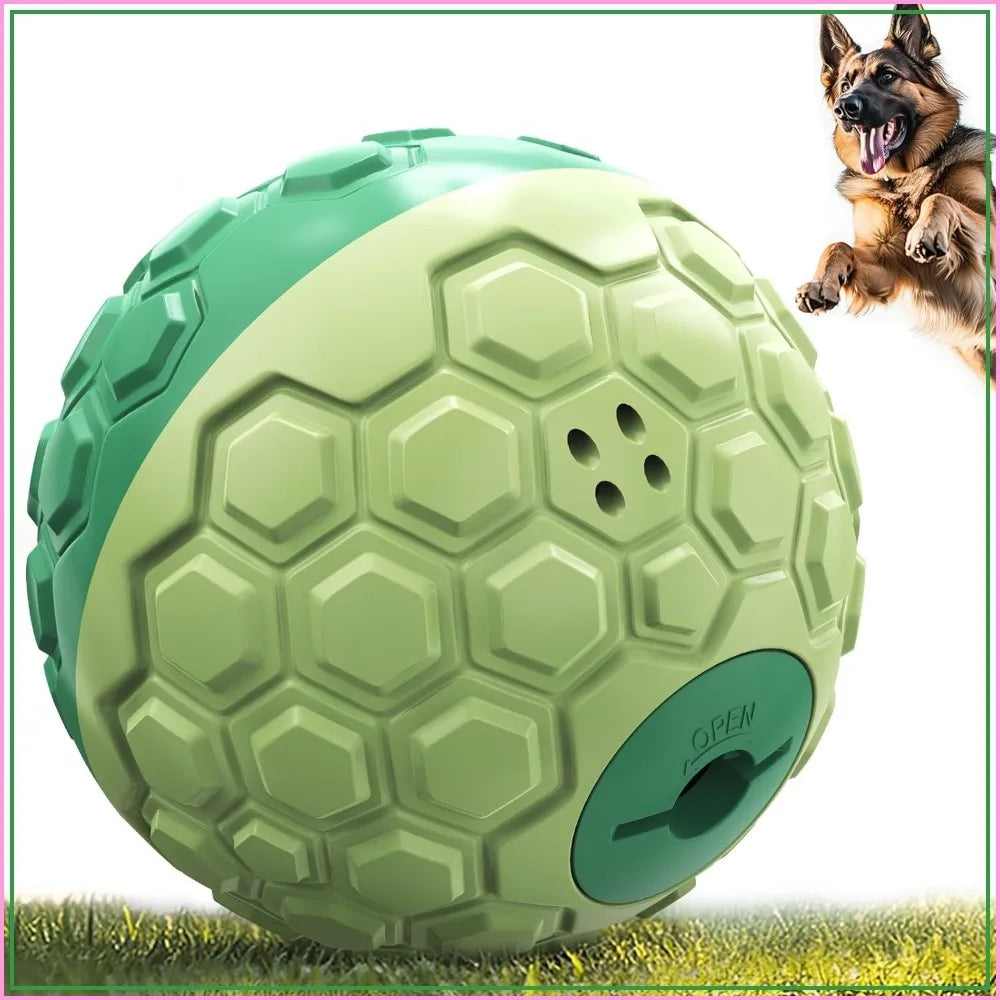 XL Dog Treat Dispenser, Wobble Giggle Ball, Roll Herding Egg, Tough Chew Toy for Large Aggressive Chewers, Interactive Indoor & Outdoor Play