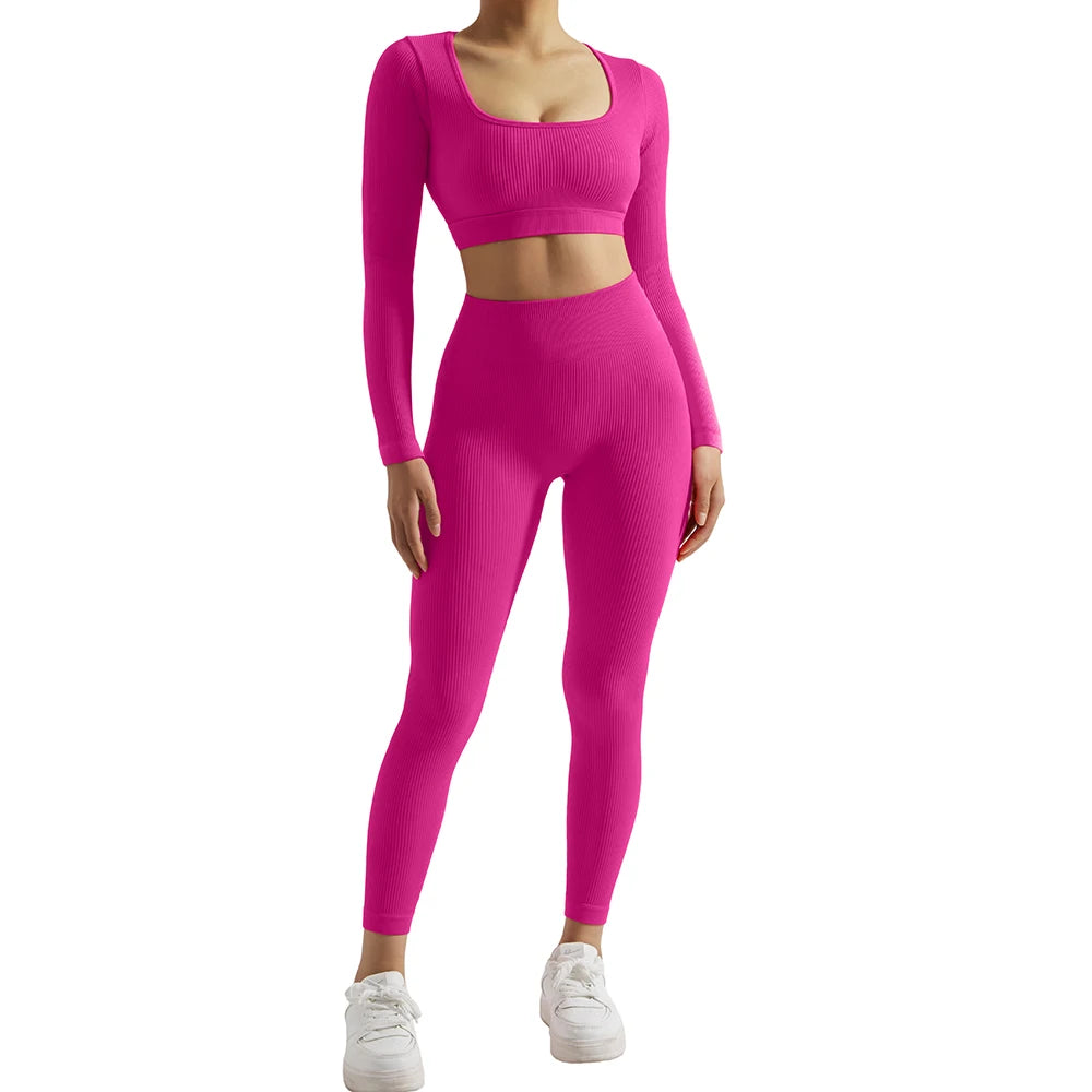 NONECN Women Yoga Set Quick Dry Gym Wear For Workout