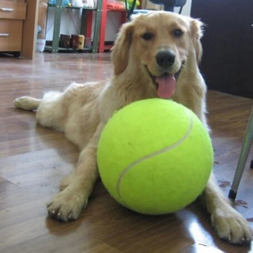 9.5 Inch Dog Tennis Ball Giant Pet Toys Large Inflatable Tennis Ball Dog Chewing Toy Giant Tennis Ball Dog Training Supplies