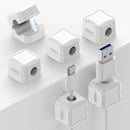 Magnetic Cable Clips Adhesive Cord Holder for Home Cable Management