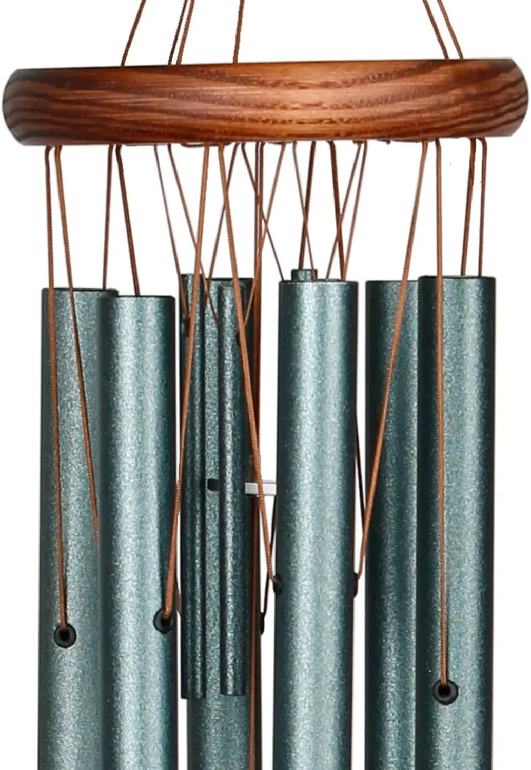 32" Green Wind Chimes for Outdoor Decor, Plays Pachelbel Canon Melody, Garden Patio Gift