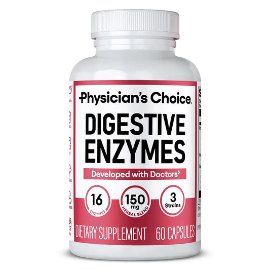Digestive Enzymes for Bloating & Digestion - with Organic Prebiotics & Probiotics for Gut & Digestive Health - Vegan, Gluten-Free