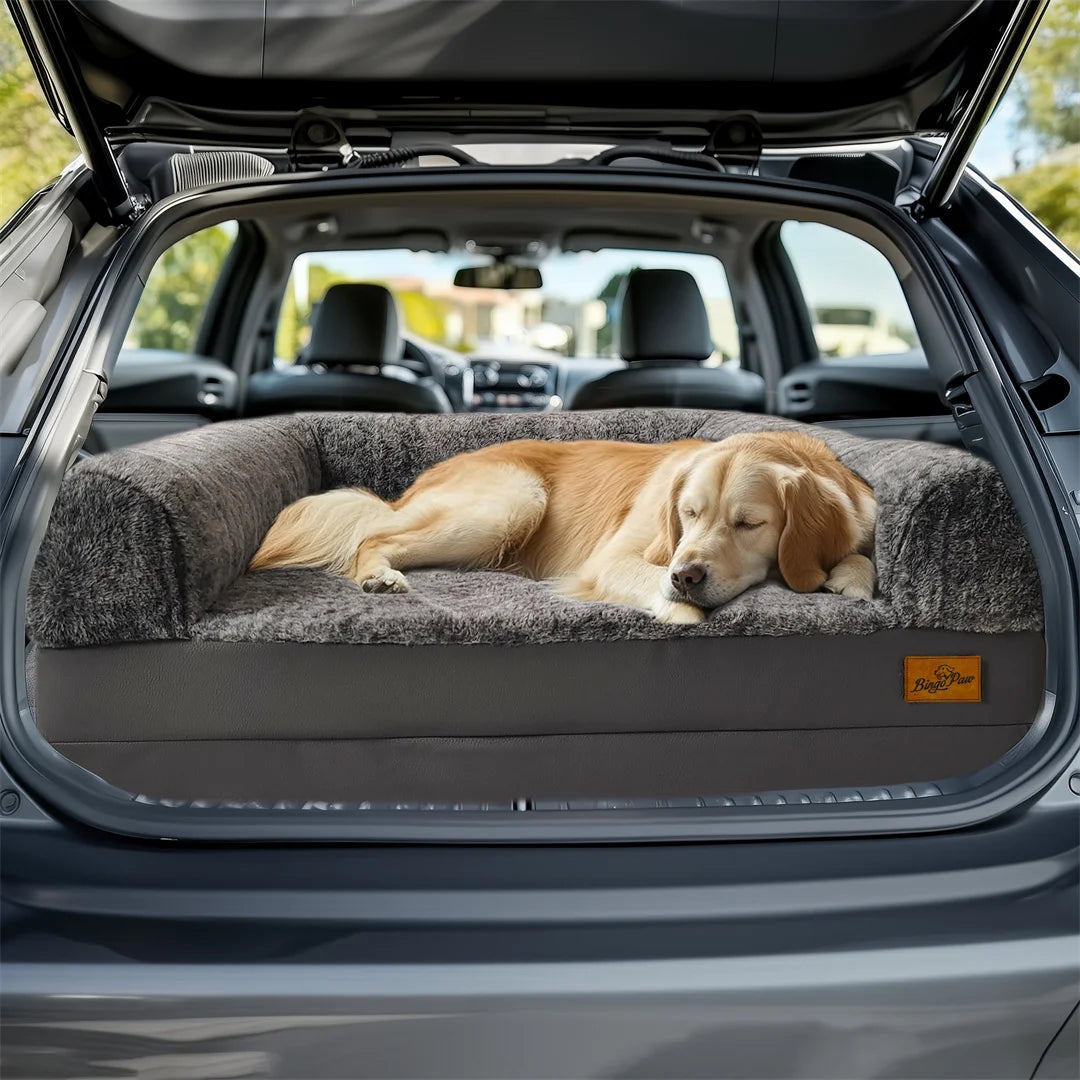 180cm Long Human-Size Giant Dog Bed Calming Pet Dog Bed Plush Cover Orthopedic Sponge Base with Foldable Design for Winter,Keep Warm