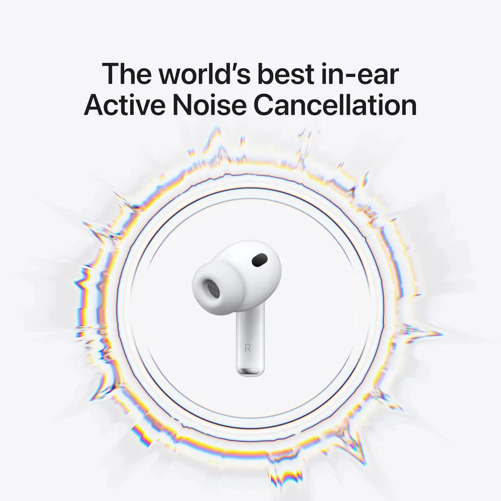 Wireless Earbuds, Active Noise Cancellation, Live Translation, Heart Rate Sensing, Hearing Aid Feature, Spatial Audio, High-Fidelity Sound, USB-C Charging
