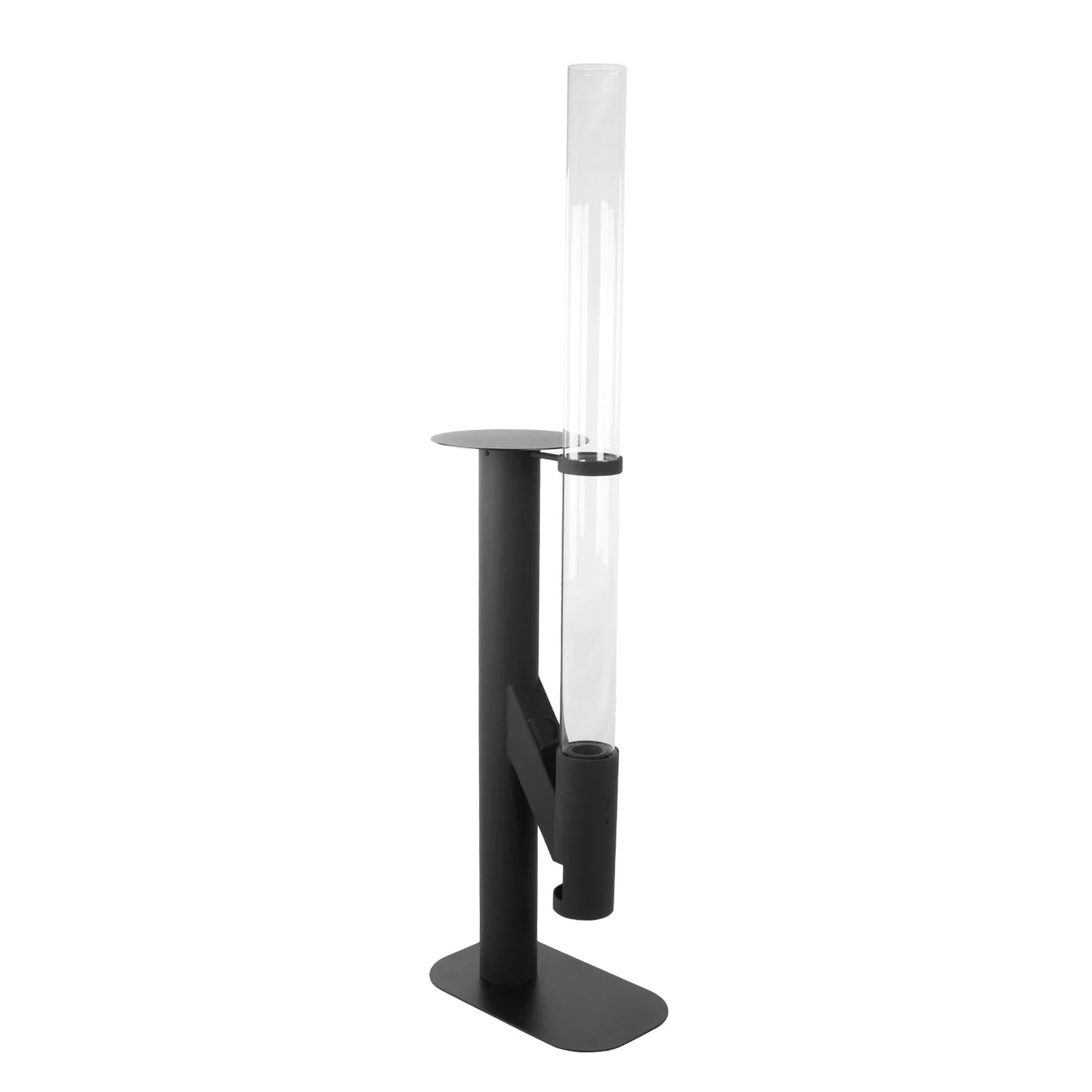50.79in Ornamental Pellet Flame with Glass Tube Portable Wood Pellet Fire Pit with Table for Porch Party RV Tailgating Camping