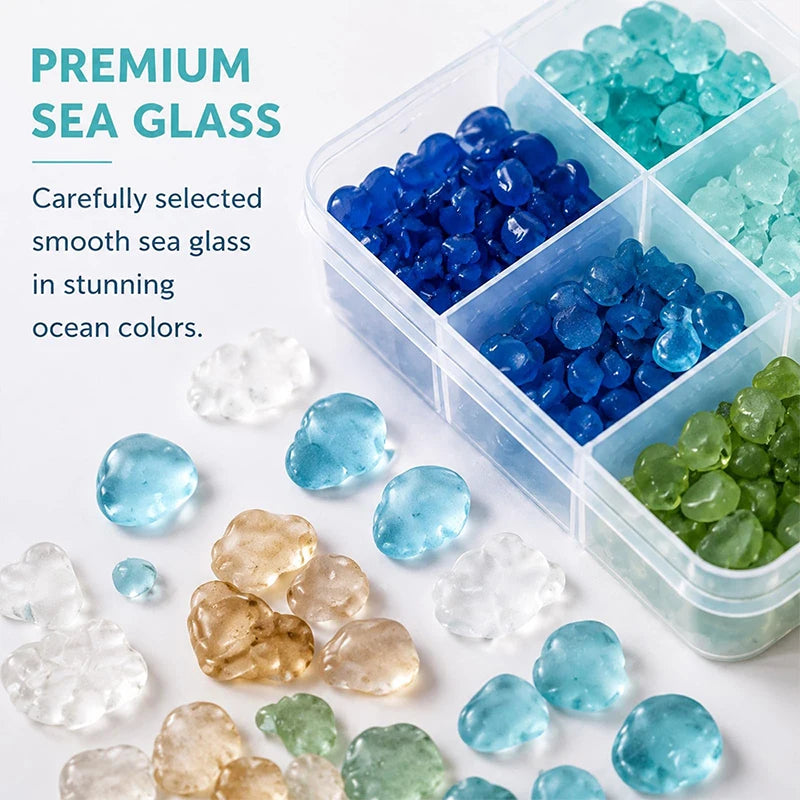 DIY Sea Glass Mosaic Kit for Handmade Ocean Inspired Art