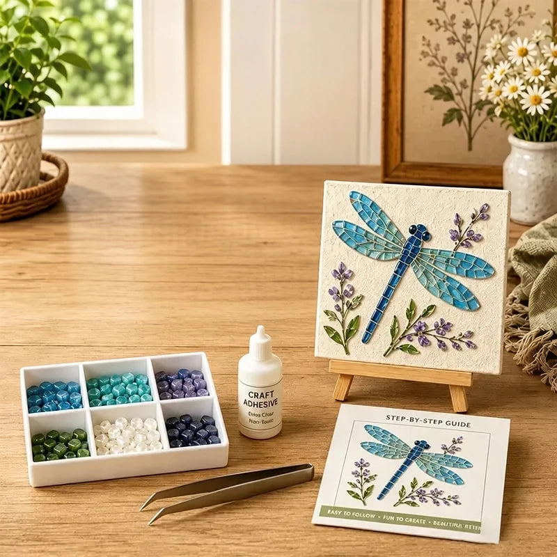 DIY Sea Glass Mosaic Kit for Handmade Ocean Inspired Art
